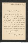 Nachlass Franz Steindachner, Brief von Franz Thonner an Franz Steindachner (11.11.1910), Inv.Nr. 543.01, Seite 1